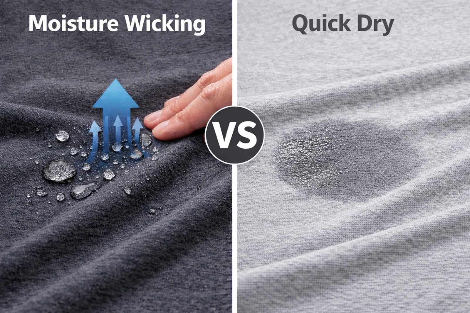 Moisture Wicking vs Quick Dry Fabric: Key Differences, Benefits & Best Uses